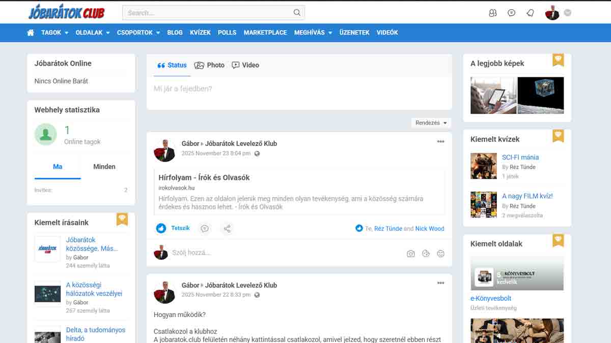 Miért jobb a Jóbarátok, mint a nagy közösségi oldalak? - Jóságok